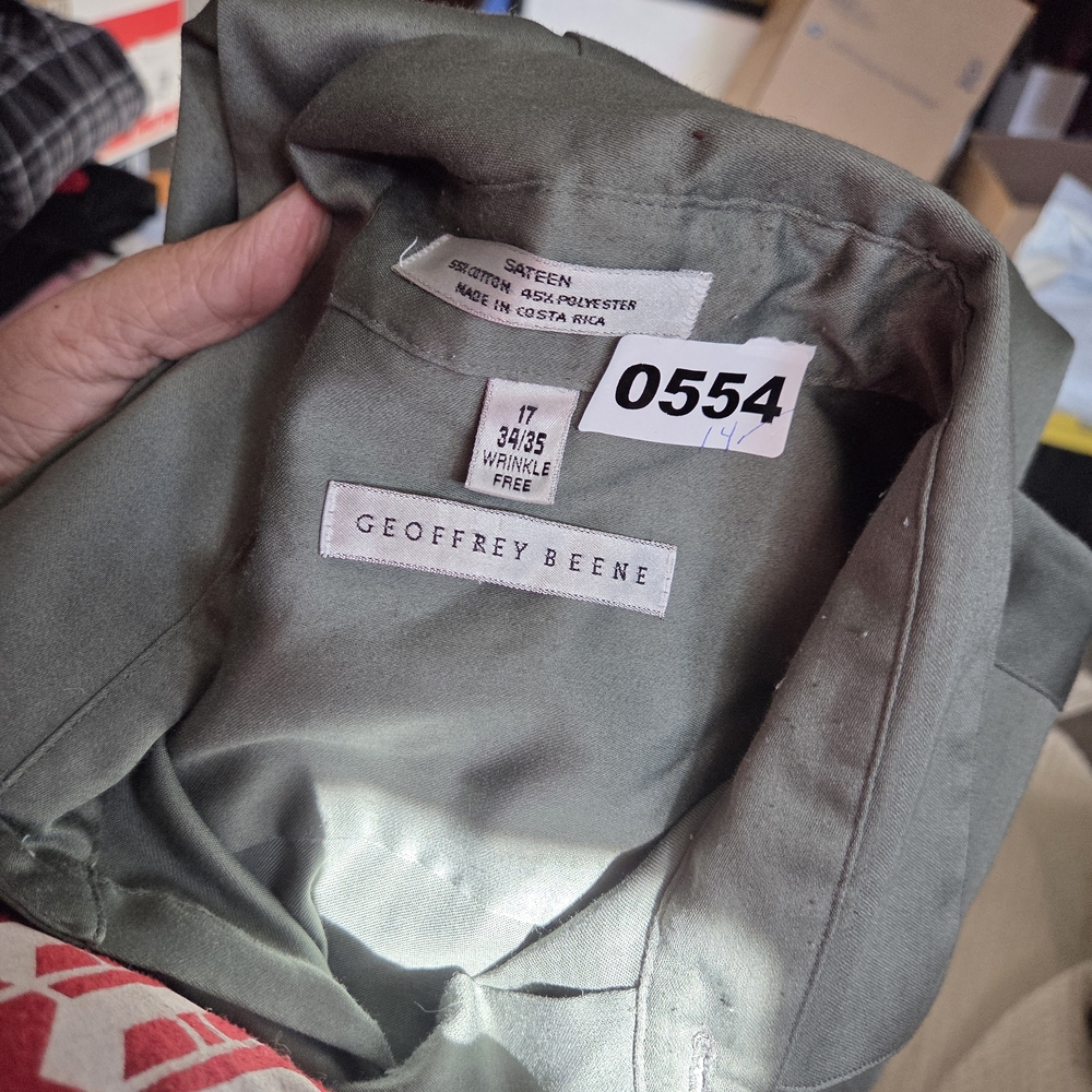 Geoffrey Beene Men's Sage Shirt Jacket